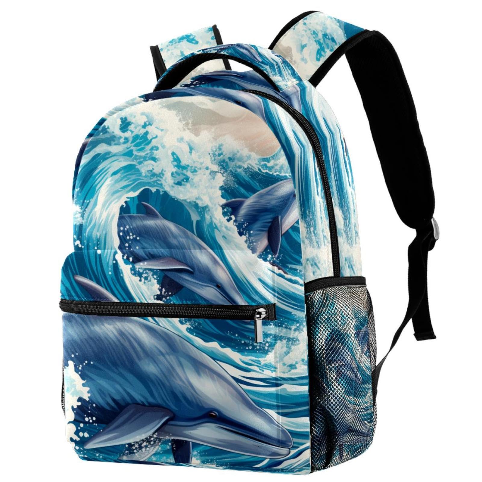 Sac à dos de voyage Campus motif dauphin multicolore taille unique - 7