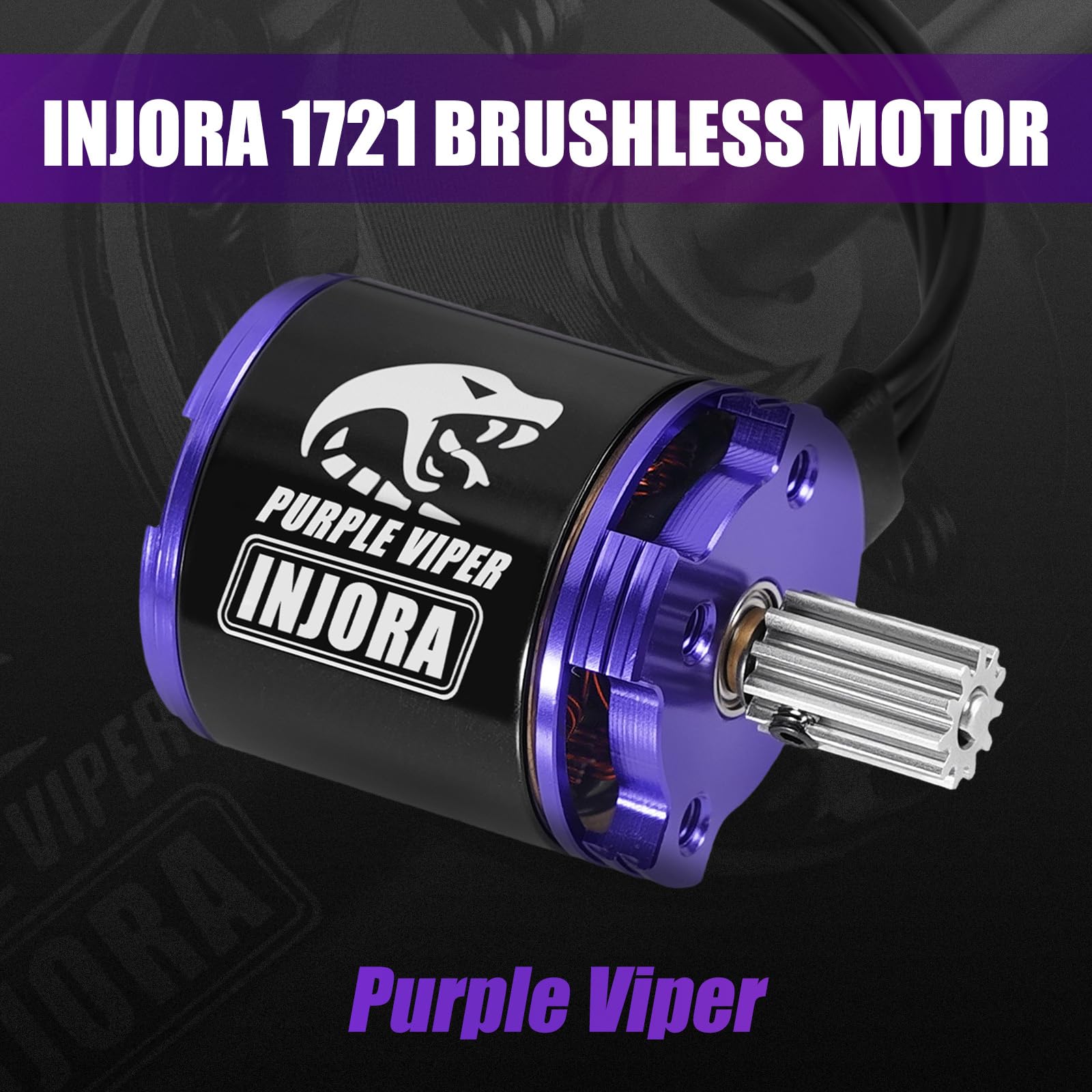 INJORA MBL32 G2 Wasserdichter Brushless-Regler & 1721 Purple Viper Außenläufer-Motor für 1/18 TRX4M Ascent-18