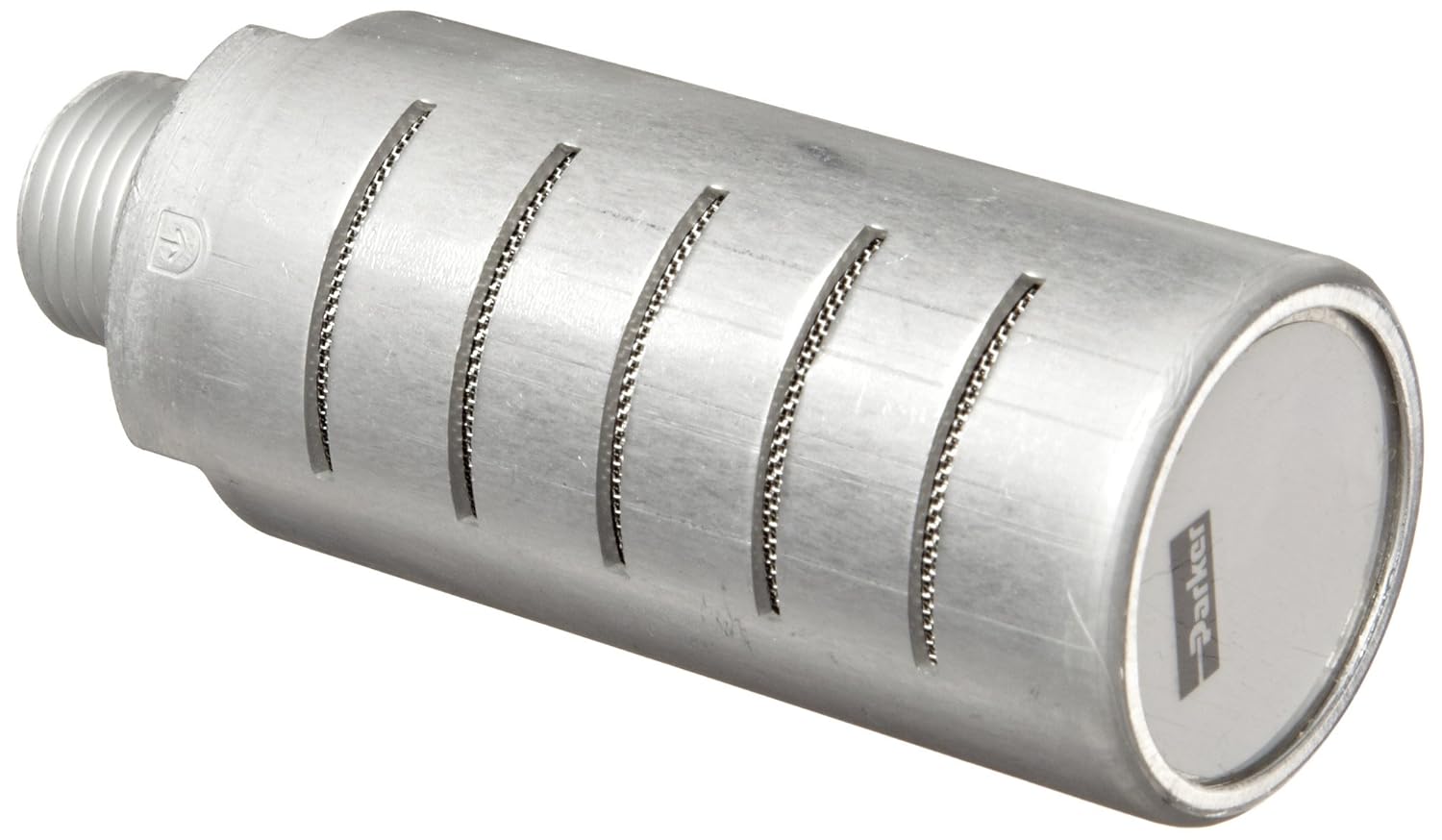 Parker ES37MC Aluminum Exhaust Silencer, 3/8" NPTF, 219 scfm Flow, 1.26