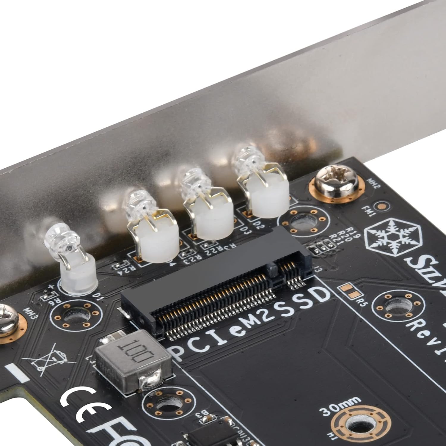 Silver Stone ECM27 SSD, Up to 3 Devices, Expansion Kit, PCIe Expansion Card, SST-ECM27 / Domestic Authorized Distribution Product, Silver