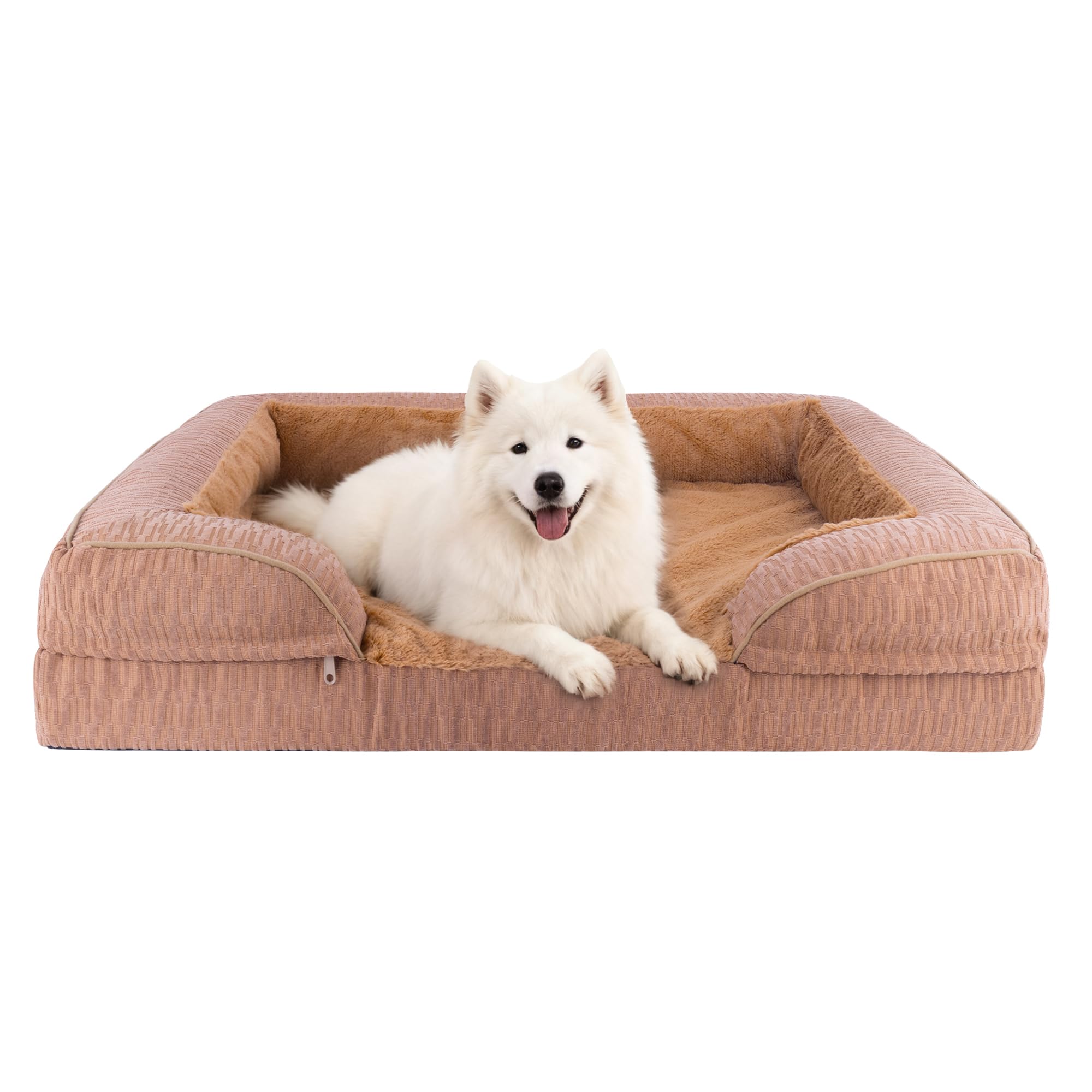 GOBOBE Orthopedic Dog Bed for Extra Large Dogs 35x25 Inch Waterproof Egg Crate Memory Foam Dogs Bed with