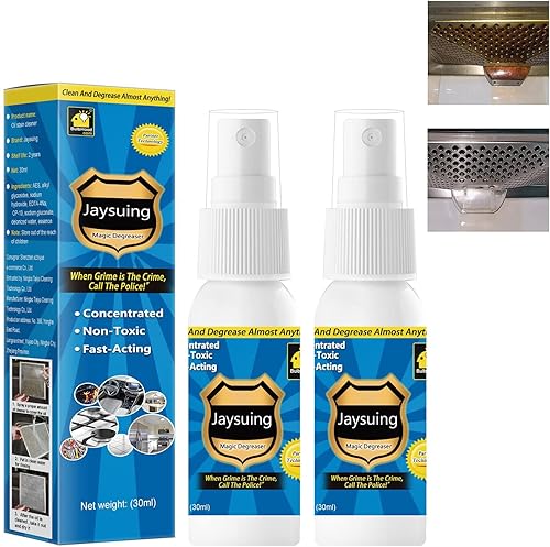 2 piezas de spray limpiador desengrasante mágico, desengrasante de cocina, limpiador de desengrasante resistente, limpiador de cocina, spray