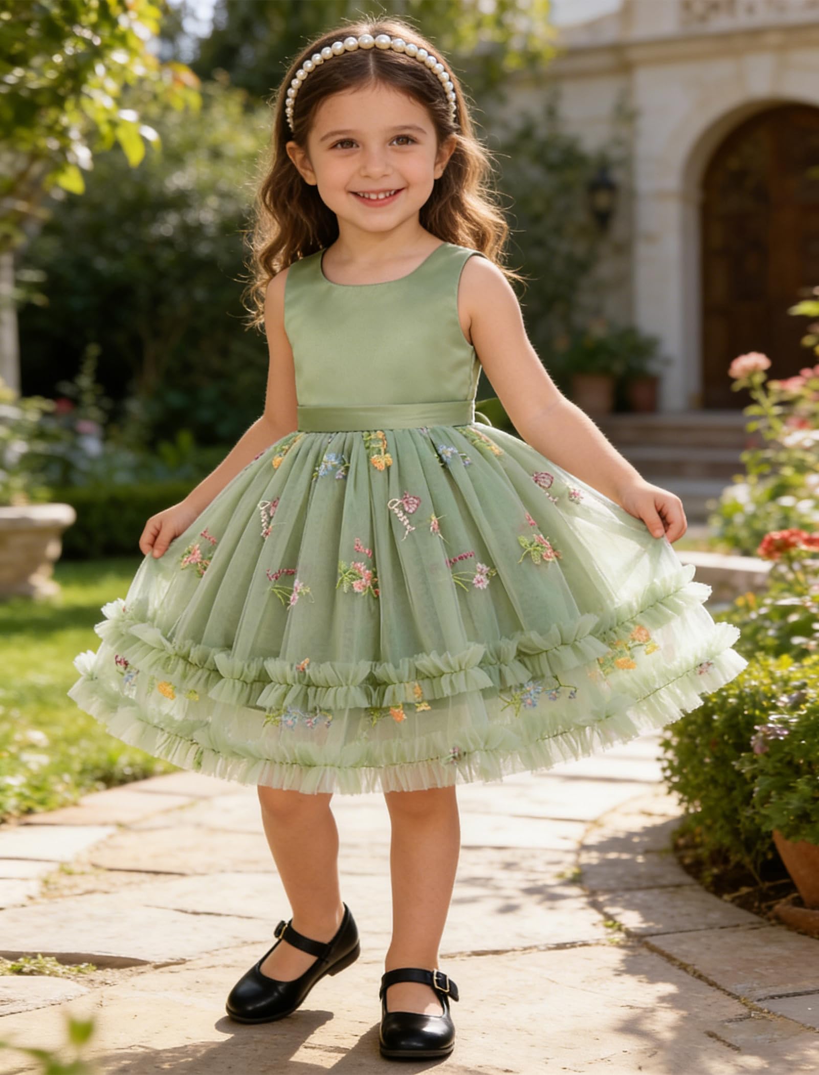 IBTOM CASTLE Kleinkind-Blumenmädchenkleid