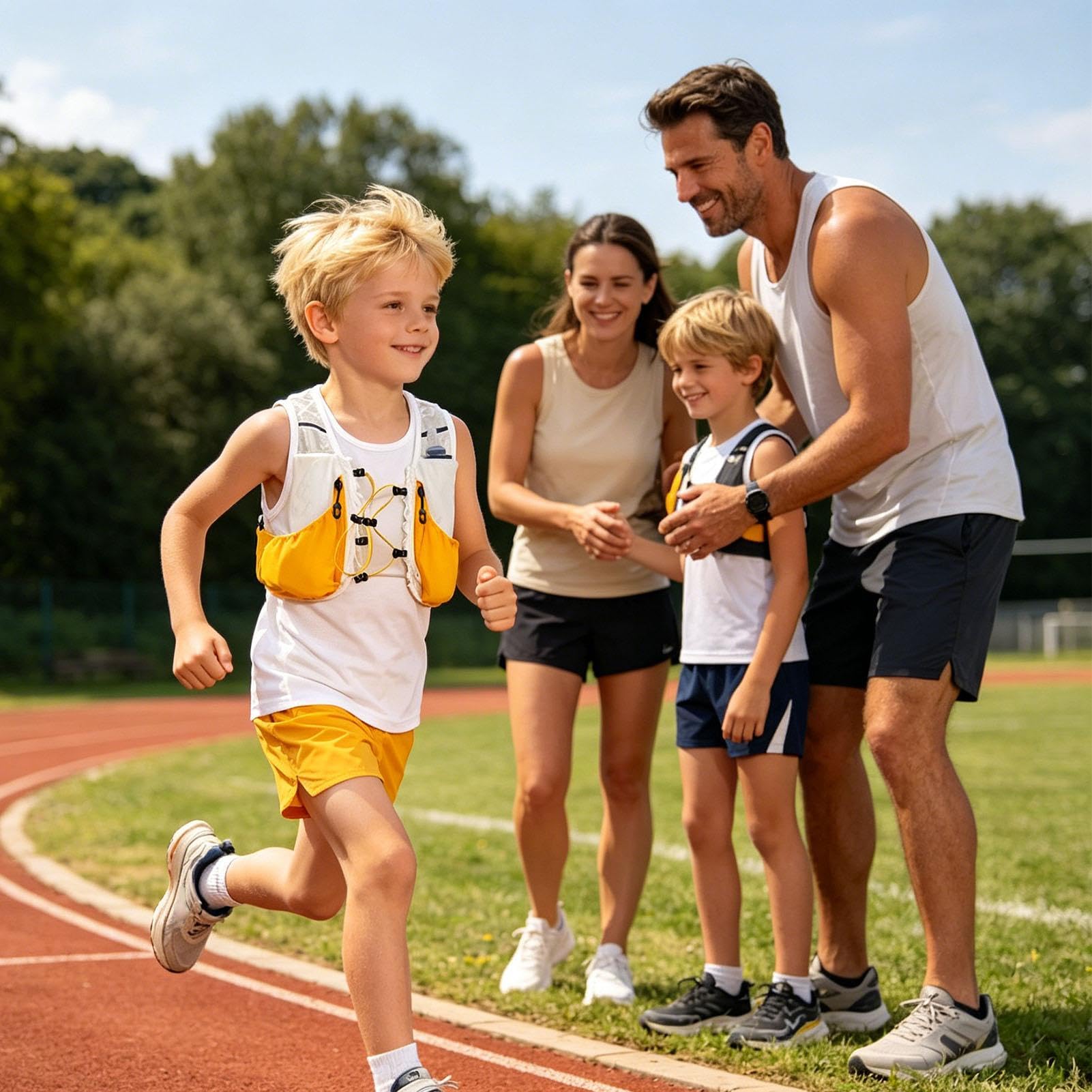 Gilet de course léger pour trail et course à pied pour enfants et cyclisme, randonnée, jogging, marche, gym, voyage, fitness, entraînement, coureurs et