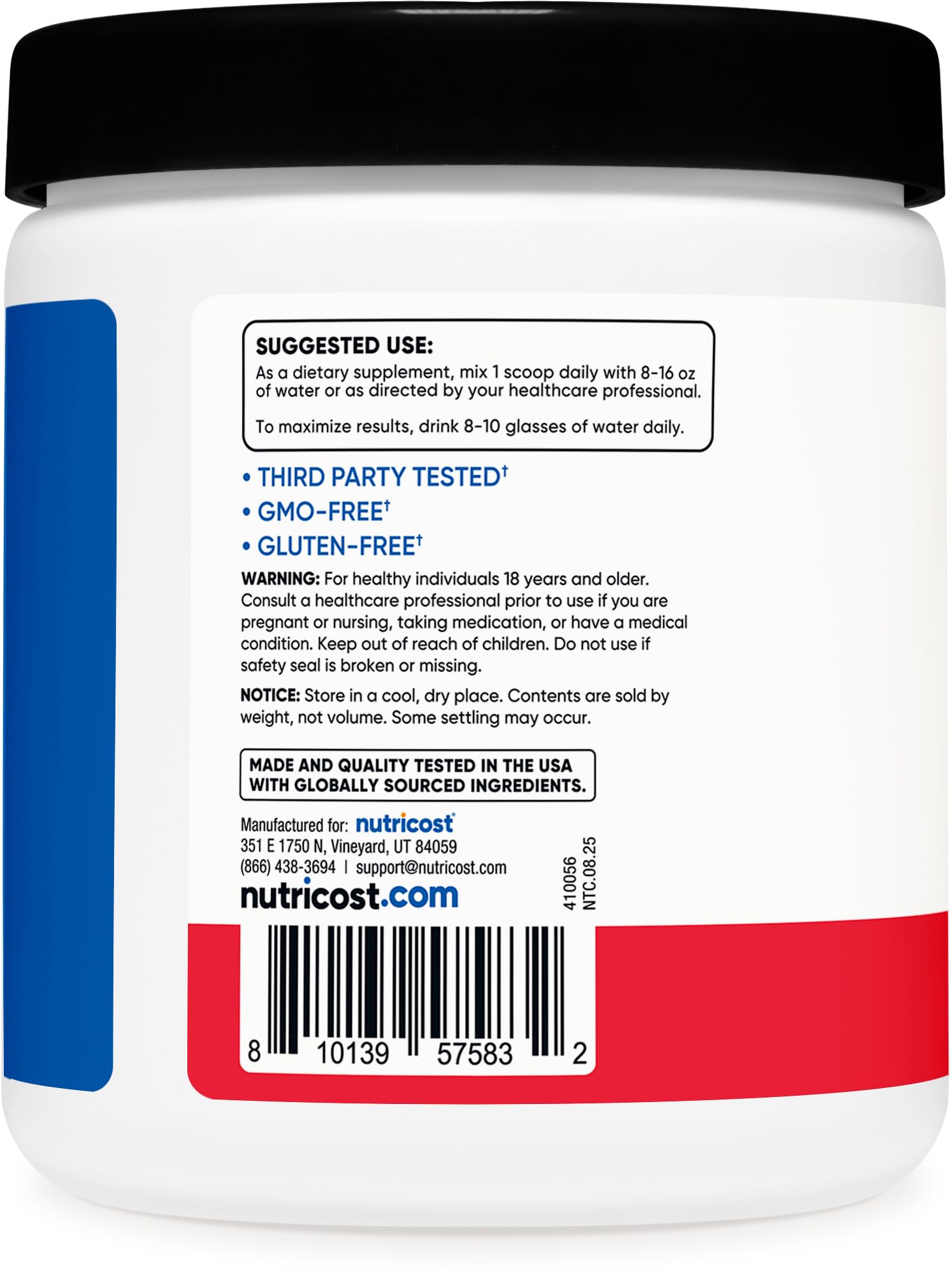 Nutricost Creatine Monohydrate + Hydration Powder (Fruit Punch) 30 Servings — Amazon image 4