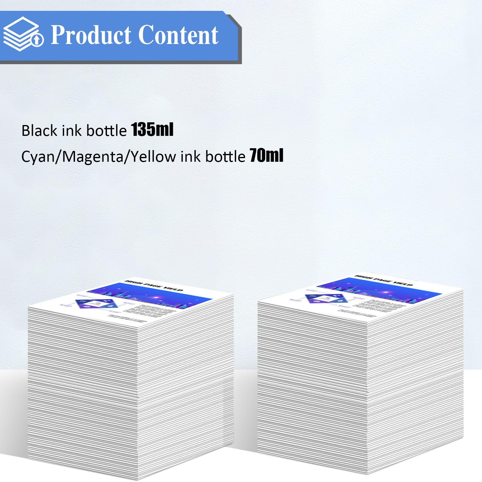 Inchiostro Compatibile Canon GI-590 GI-490 - Multipack 8 Flaconi Per Stampanti PIXMA G E GX Series