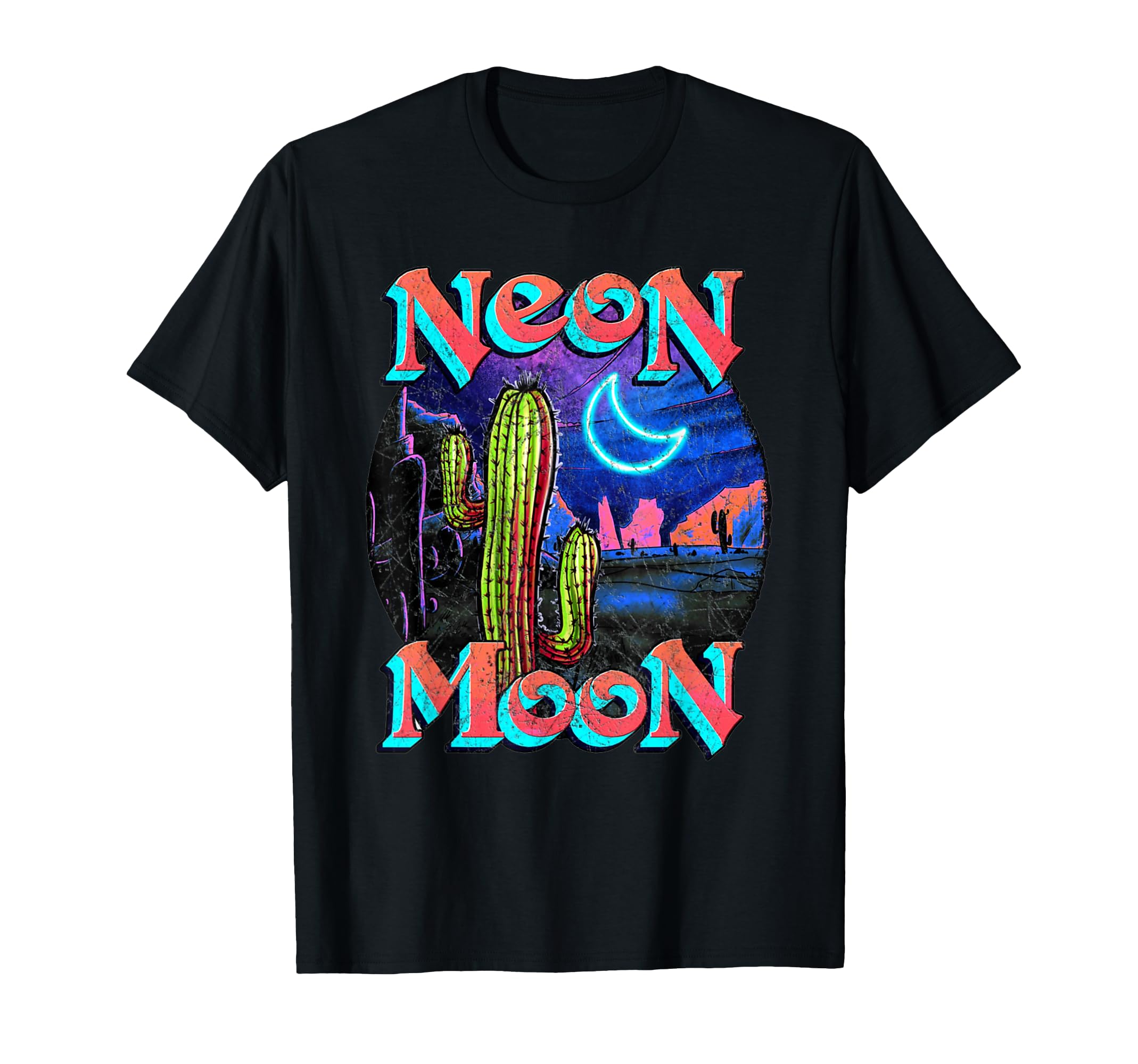 Neon Moon Retro Western T-Shirt