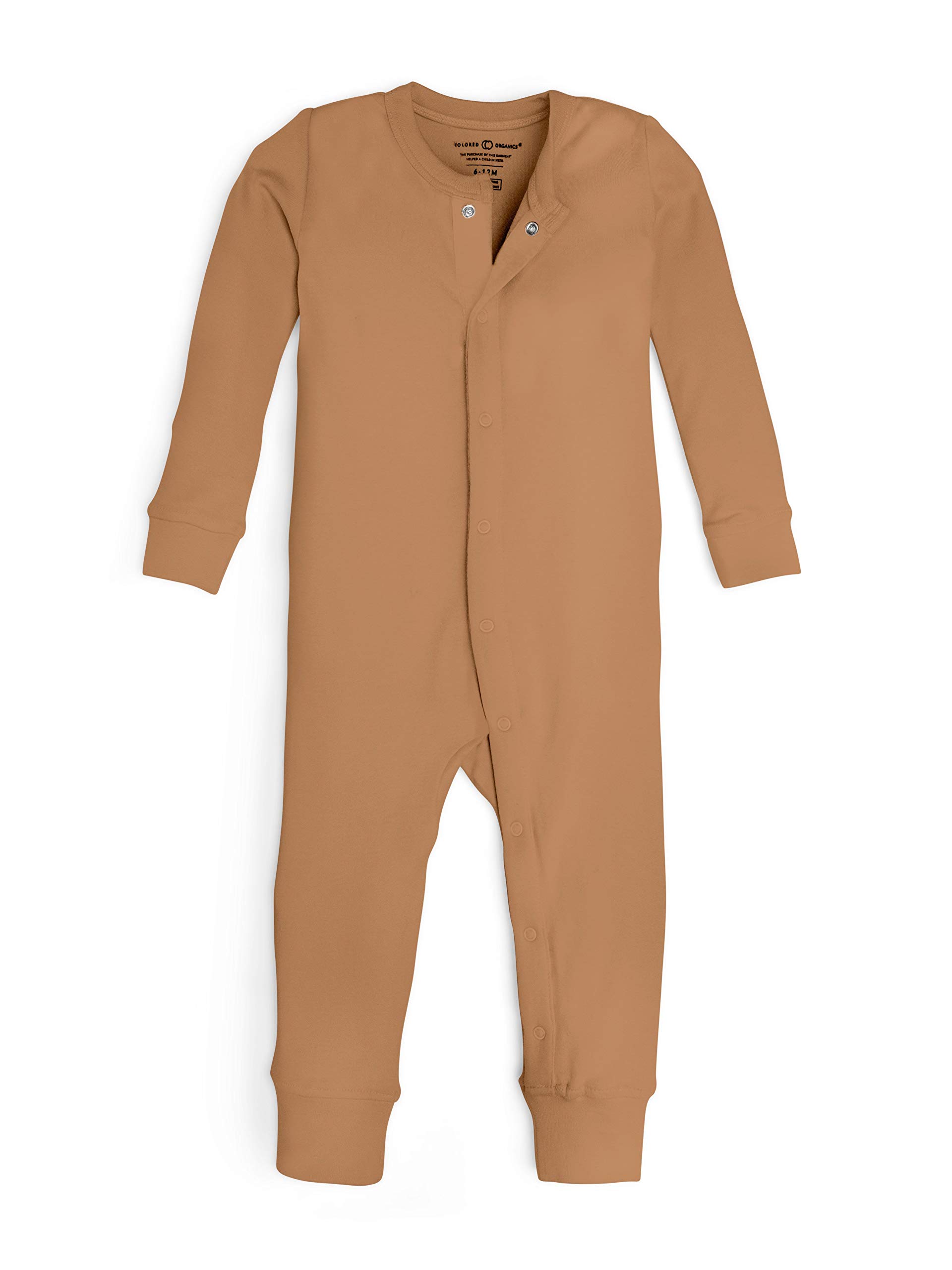 Colored Organics Unisex Baby Organic Cotton Emerson Sleeper - Long Sleeve Infant Coverall