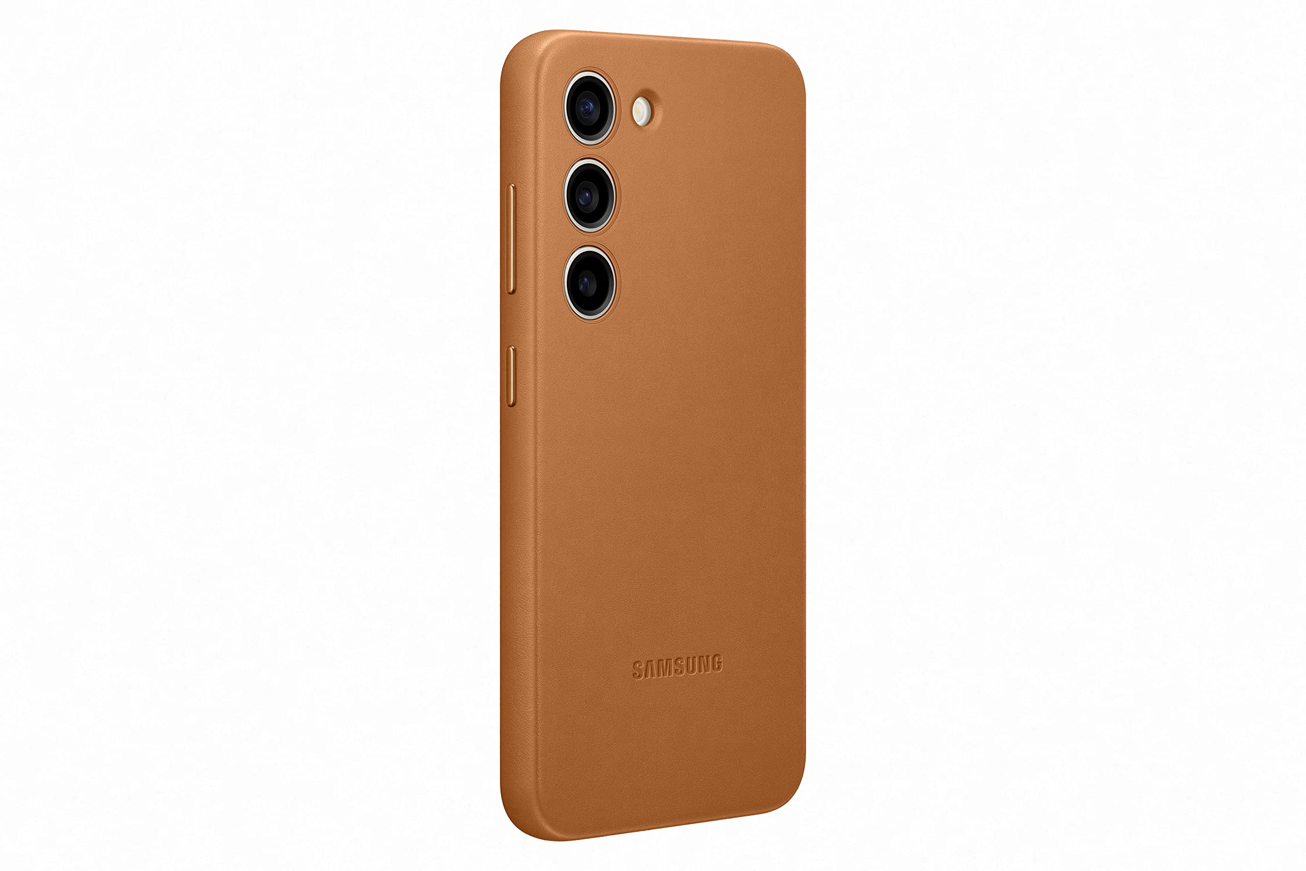 Samsung Leather Smartphone Case EF-VS911 für Galaxy S23, Handy-Hülle, Echtleder, Schlankes Design, Camel