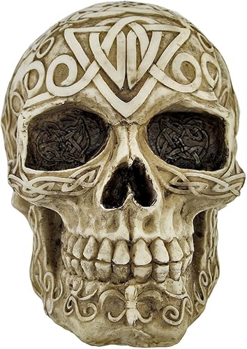 Miniatura 3 de Private Label estatua celta pagana de cráneo humano