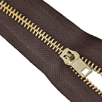 Heavy-Duty Zippers for Sewing Brass Zippers for Clothing, Handbags, Purses, Costumes, and More Zippers for Fashion and Crafts Projects - 25 Pack - 9 inch Size 5