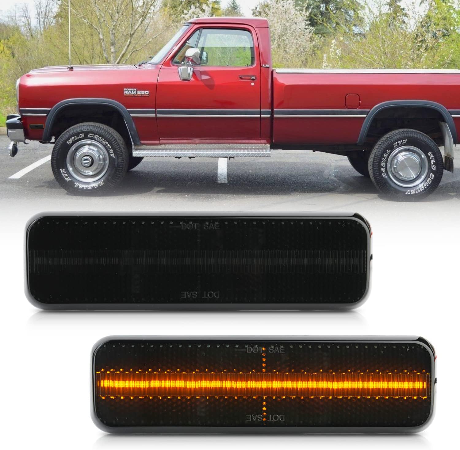 NSLUMO LED Front Side Marker Lights Replacement for 1981