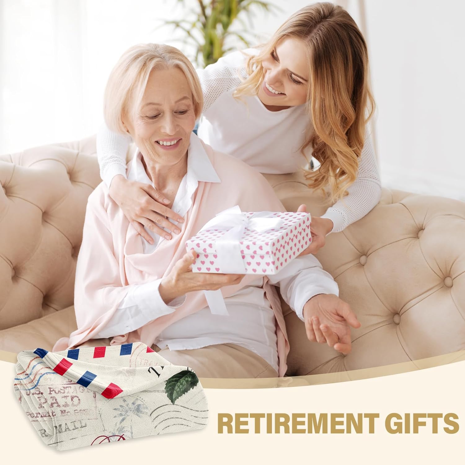 Retirement Gift for Woman, Retirement Gifts for Women 2026, Retirement Blanket for Women Teacher Nurse Coworker, Funny Retire Farewell Gifts for Coworkers Boss 60"x50" - Image 2