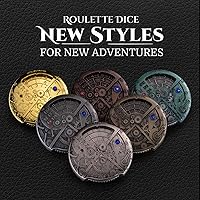 Vista 2 de Juego de dados de ruleta único de metal, mecánico, rodillo DND D & D, Steampunk Spinner D20 todo en uno D4 D6, D8, D10, D12 D100 para Dungeons and