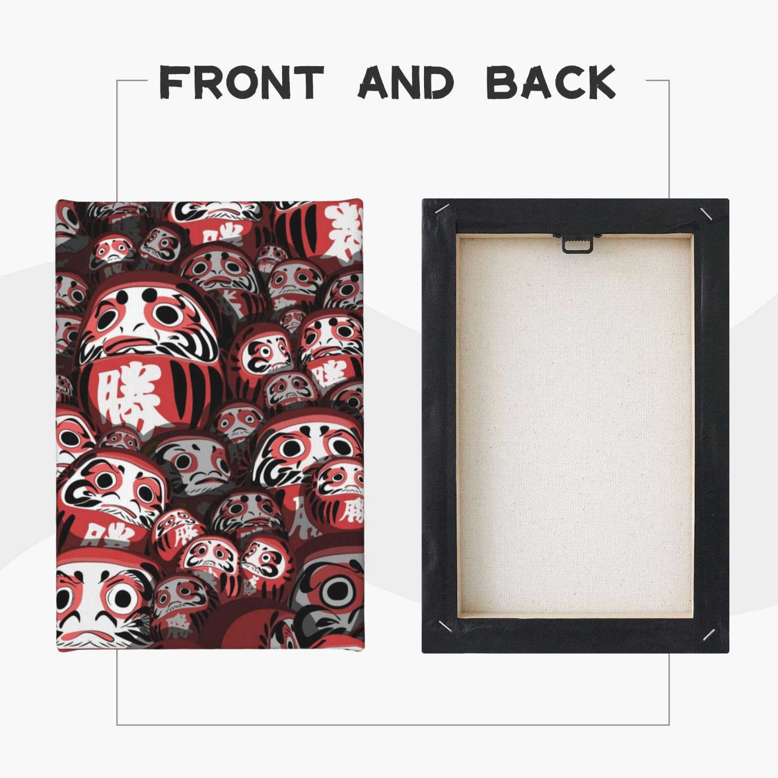 昭和レトロ 刺繍画 ダルマ 達磨 縁起物 絵画 アート 壁掛け 壁飾り 額装 だるまの絵 ♦︎選べる額縁3色 ダルマ 縁起物 daruma 複製画 絵画