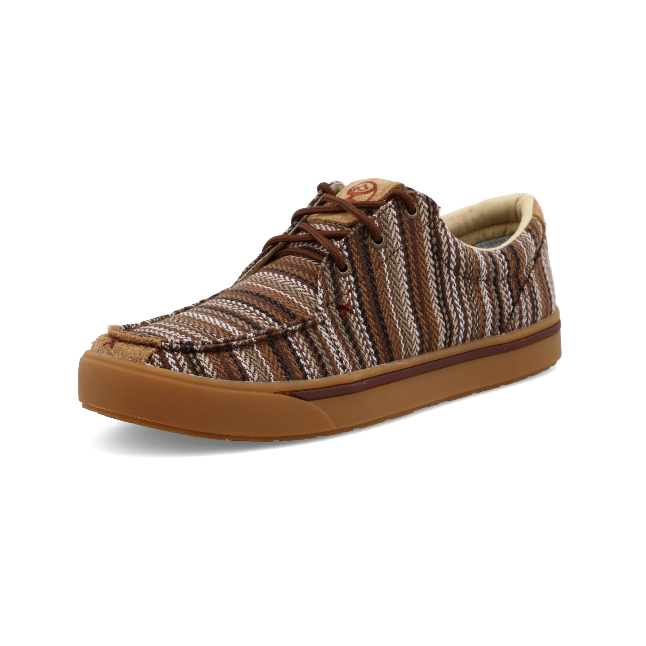 Twisted X Męskie buty Hooey Lopers - stylowe sznurowane buty Hooey Loper na co dzień z mocnymi palcami wykonane z trwałych i trwałych materiałów, Brązowy i wielokolorowy, 44 EU
