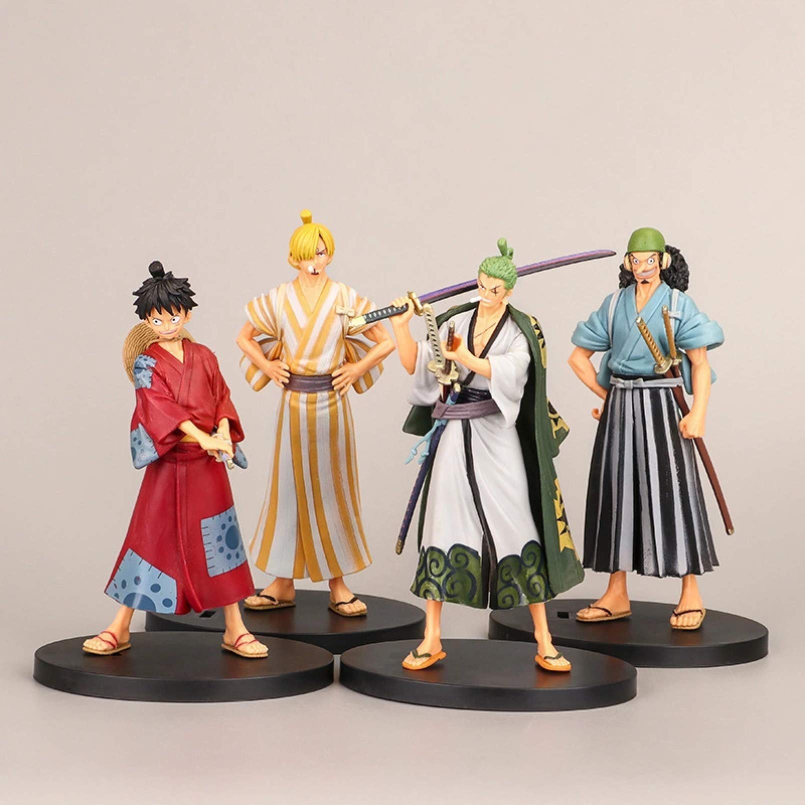 Buy Anime Figure 4Pcs/ Lot One Piece Anime Grandline Men Luffy Roronoa