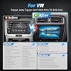 Radio para auto Volxcereo 6+128 para Volkswagen VW Passat Jetta Golf MK5 MK6 | Pantalla táctil Android de 9 pulgadas con Carplay / Android Auto, GPS, WiFi, Bluetooth, SWC, FM/RDS 5