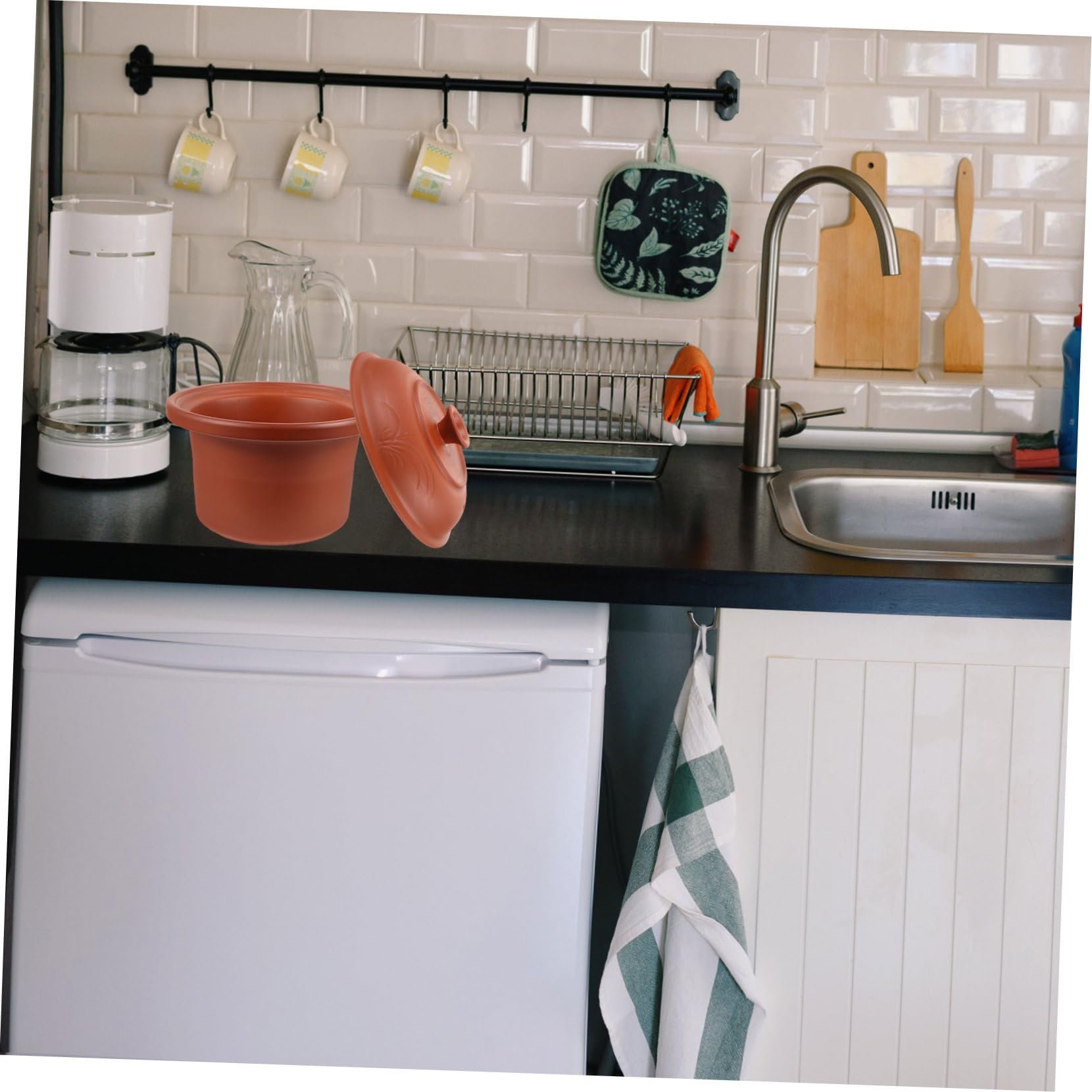 COLLBATH Electric Stew Cooker Accessory 4.5l Stock Pot Ceramic Liner Slow Cooker Inserts