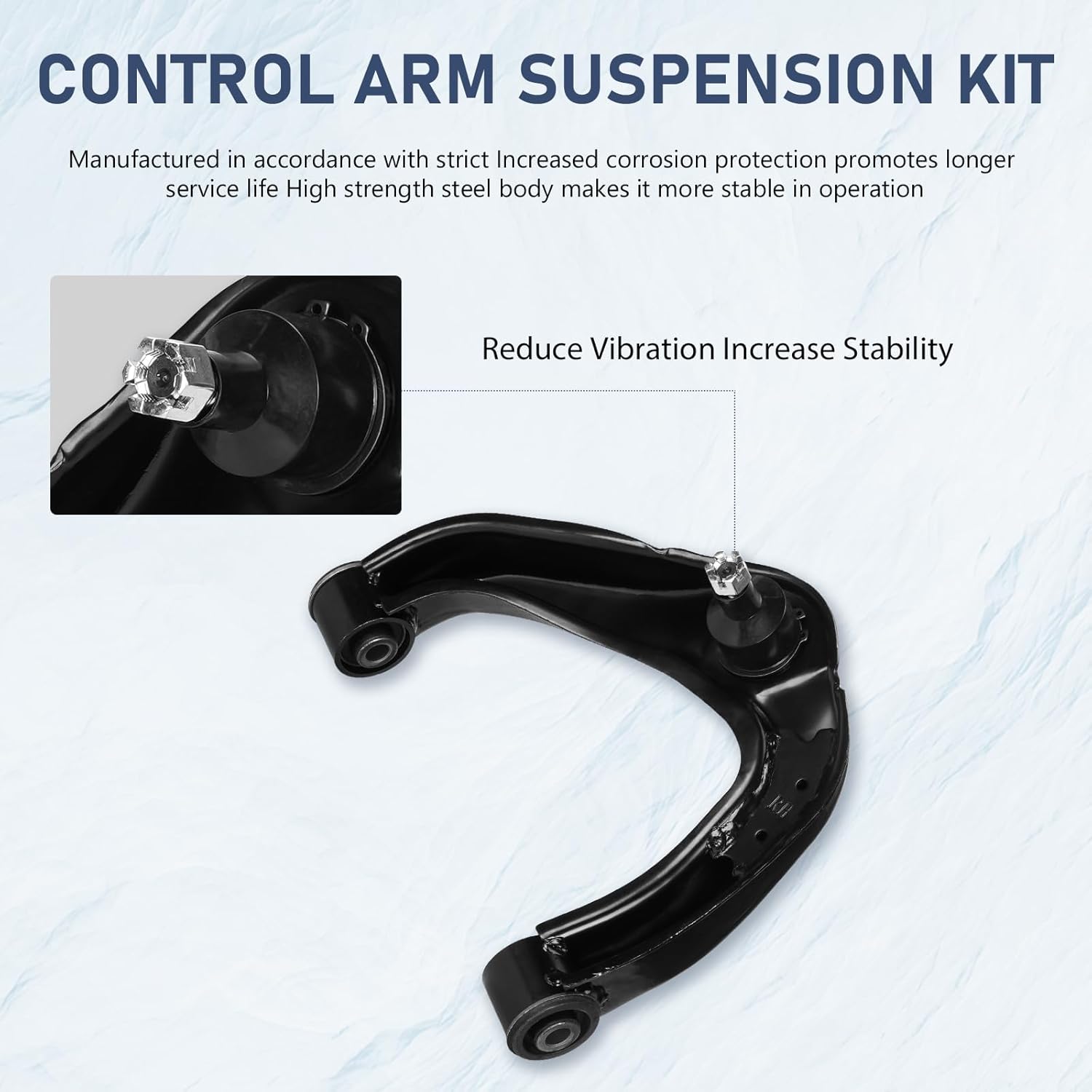 Front Upper Control Arm Suspension Kit Compatible with 2005-2019 Nissan Frontier 2005-2012 Pathfinder 2005-2015 Nissan Xterra with Ball Joint Sway Bars Tie Rod End K621245 K621246-10pc Set