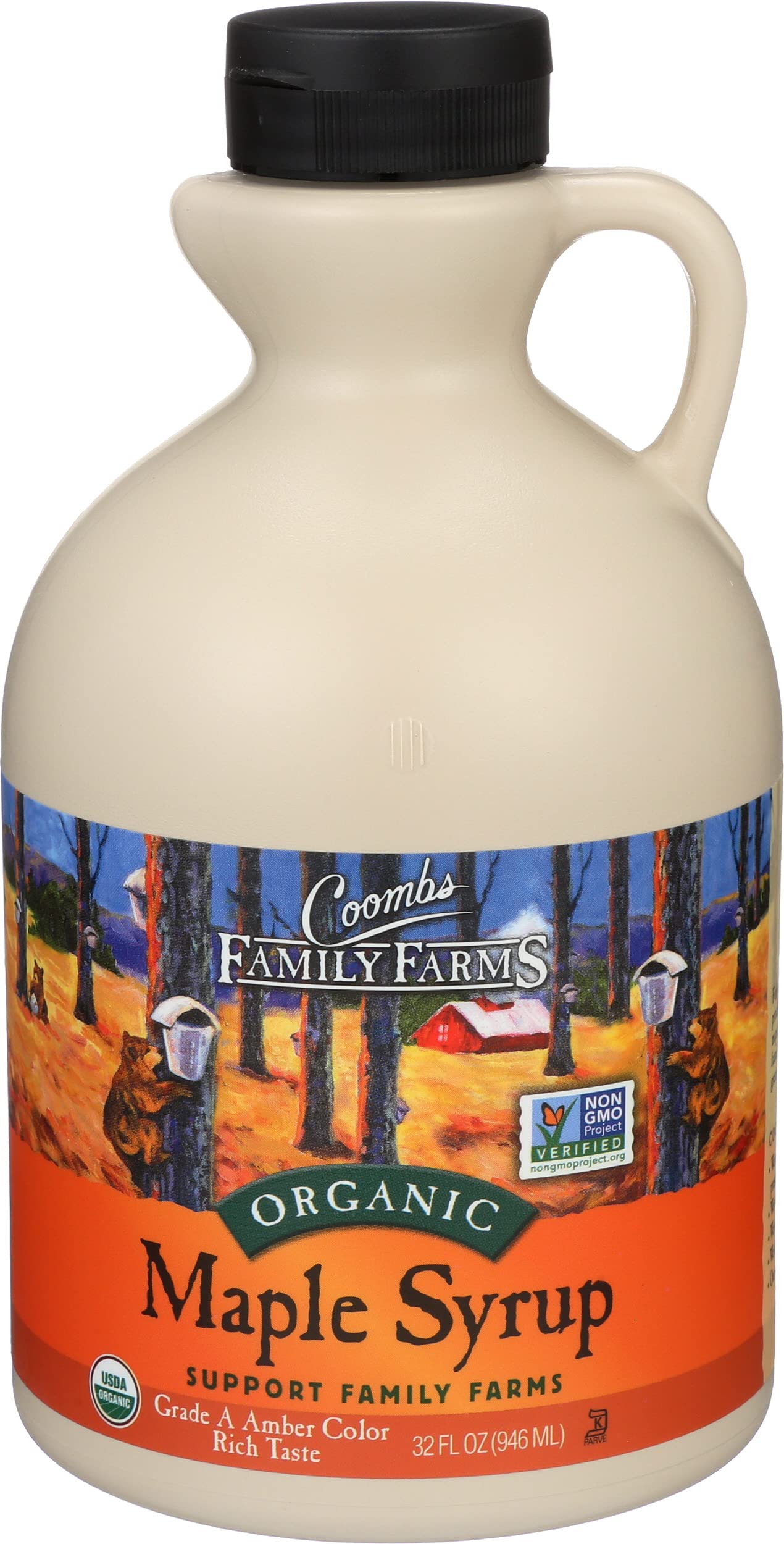 Coombs Family Farms Pure  Grade A le , Amber Color, Rich Taste, 32-Ounce