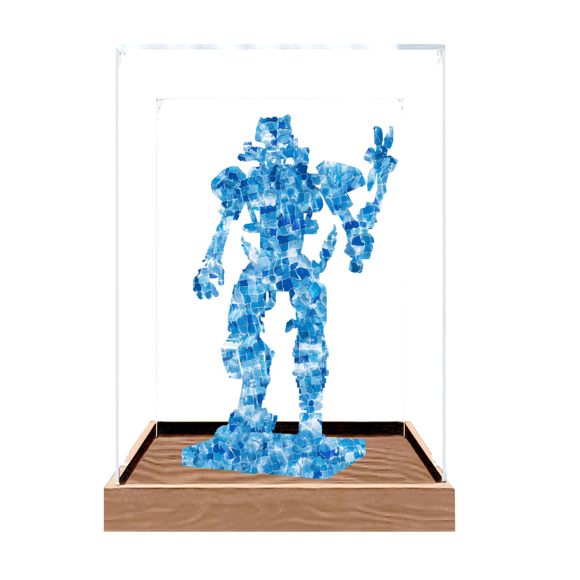Clear Acrylic Showcase Box for Le-go 77081 Sets (Wood 2mm)