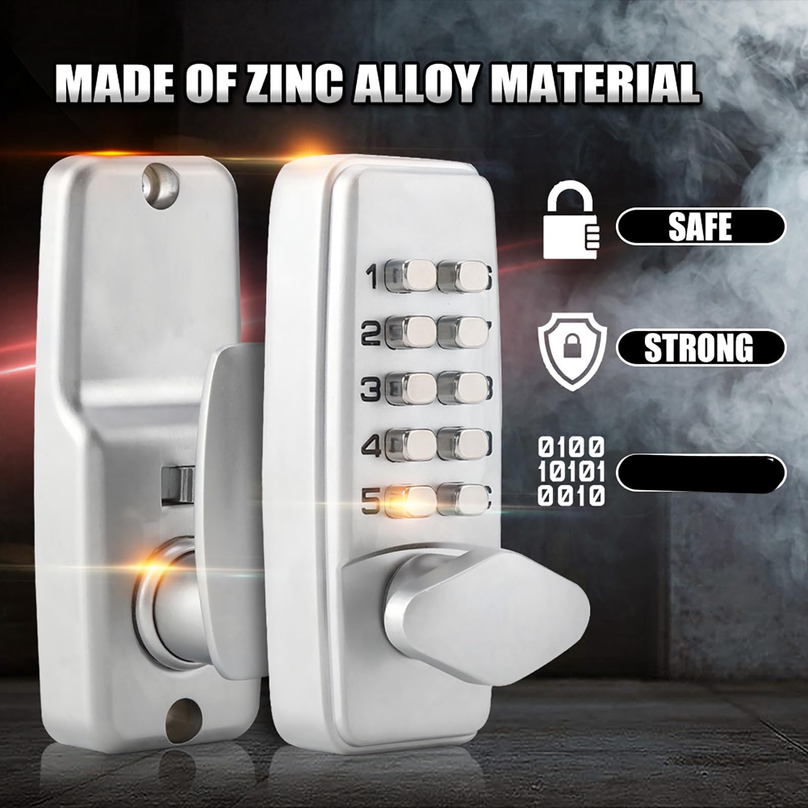 Cerradura Digital de Combinación, Aleación de Zinc, Entrada sin