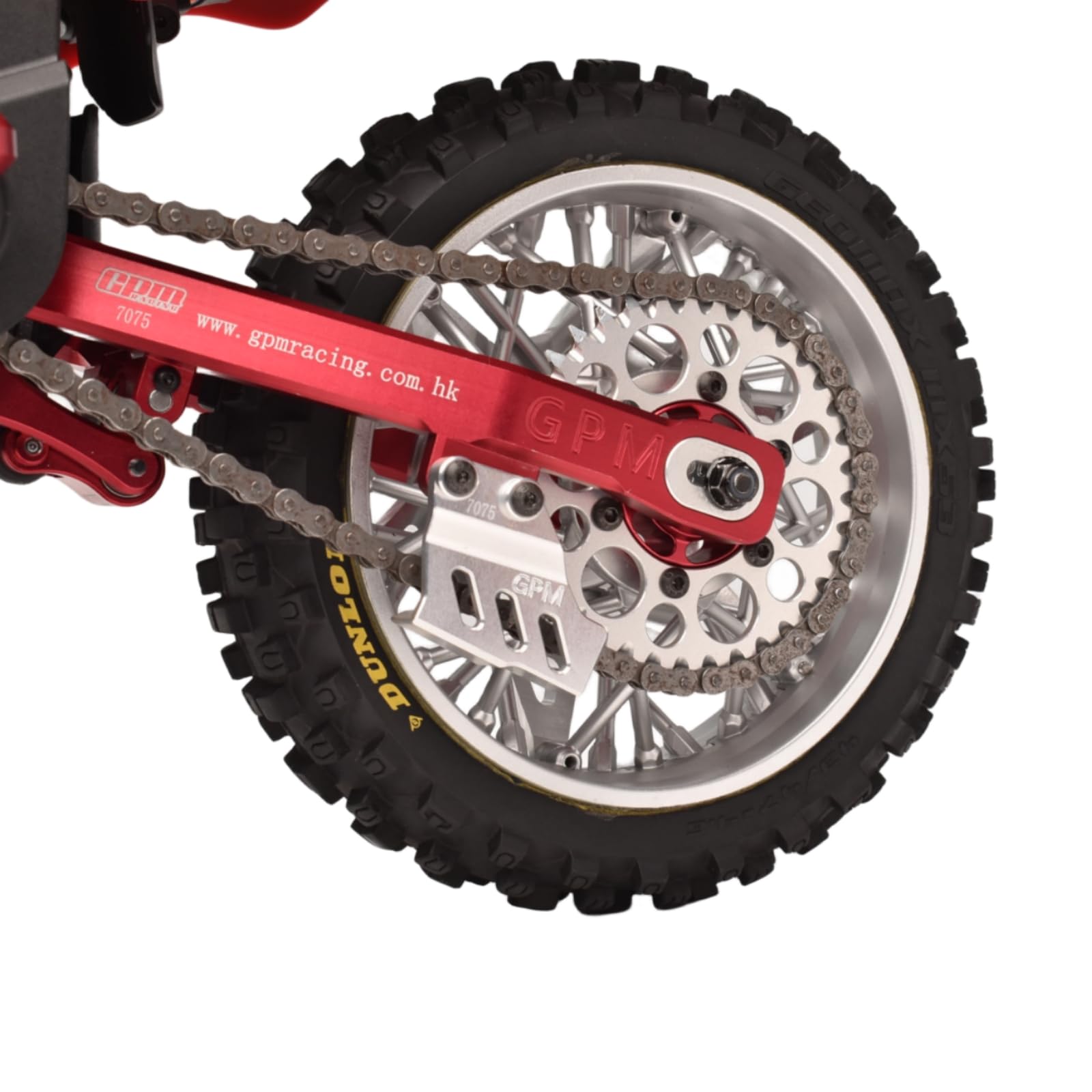 Levigo RC Moto 7075 Alluminio Catena Guard Protector Per LOSI-1/4 PROMOTO-MX MOTORCYCLE RTR/FXR-LOS06000/06002, RC Aggiornamento Parti di Protezione Della Catena, Oro