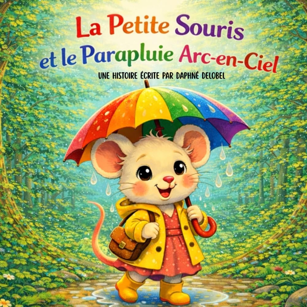 La Petite Souris et le parapluie arc-en-ciel
