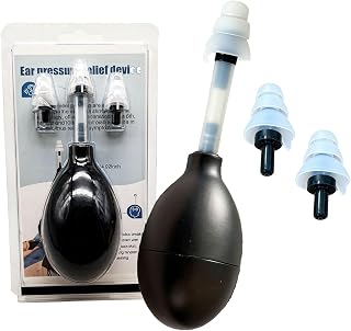 Ear Pressure Relief Device, Universal Ear Suction for Migraine & Tinnitus | Universal Fit Design (No Tip Swapping),Gentle Ear Suction,Quick Pressure Balance,Airplane & Migraine ReliefPortable Travel