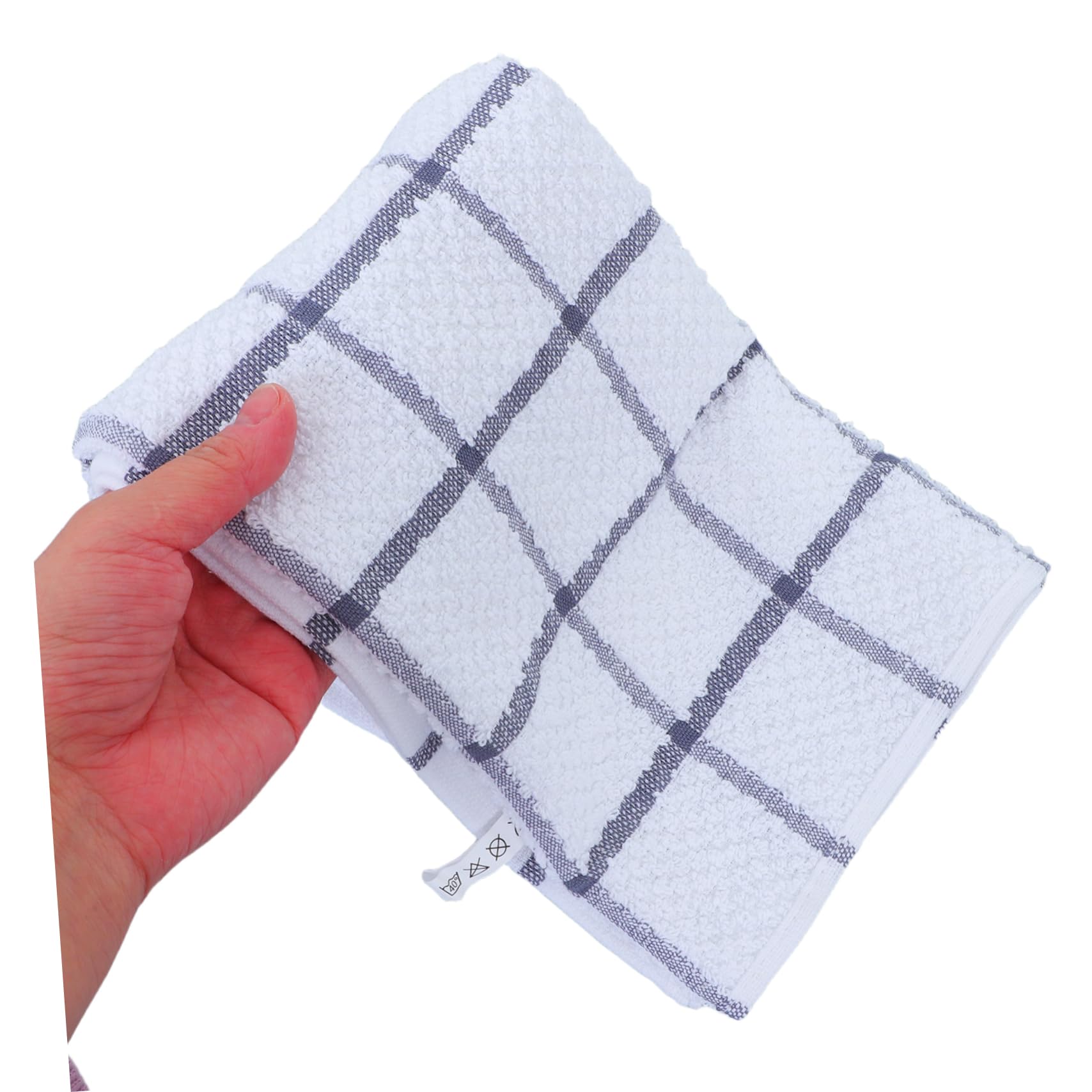 Amosfun 6piezas Paño de Cocina de Algodón Absorbente Paños Multifuncionales para Lavar Platos Trapos Reutilizables Toallas para Limpiar Manos Cocina
