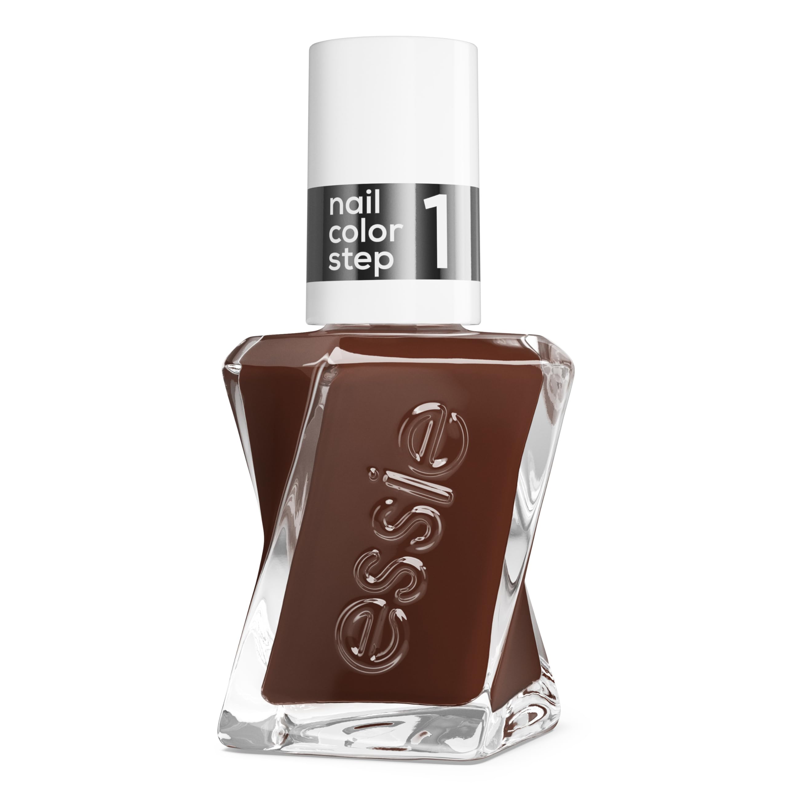 Gel by essie Longwear Nail Polish, Chocolate Brown, All Checked Out, No UV