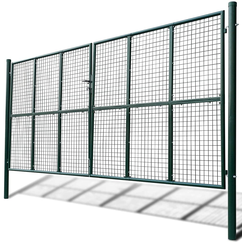 Willood Puerta de malla de jardín 415x250 cm 400x200 cm