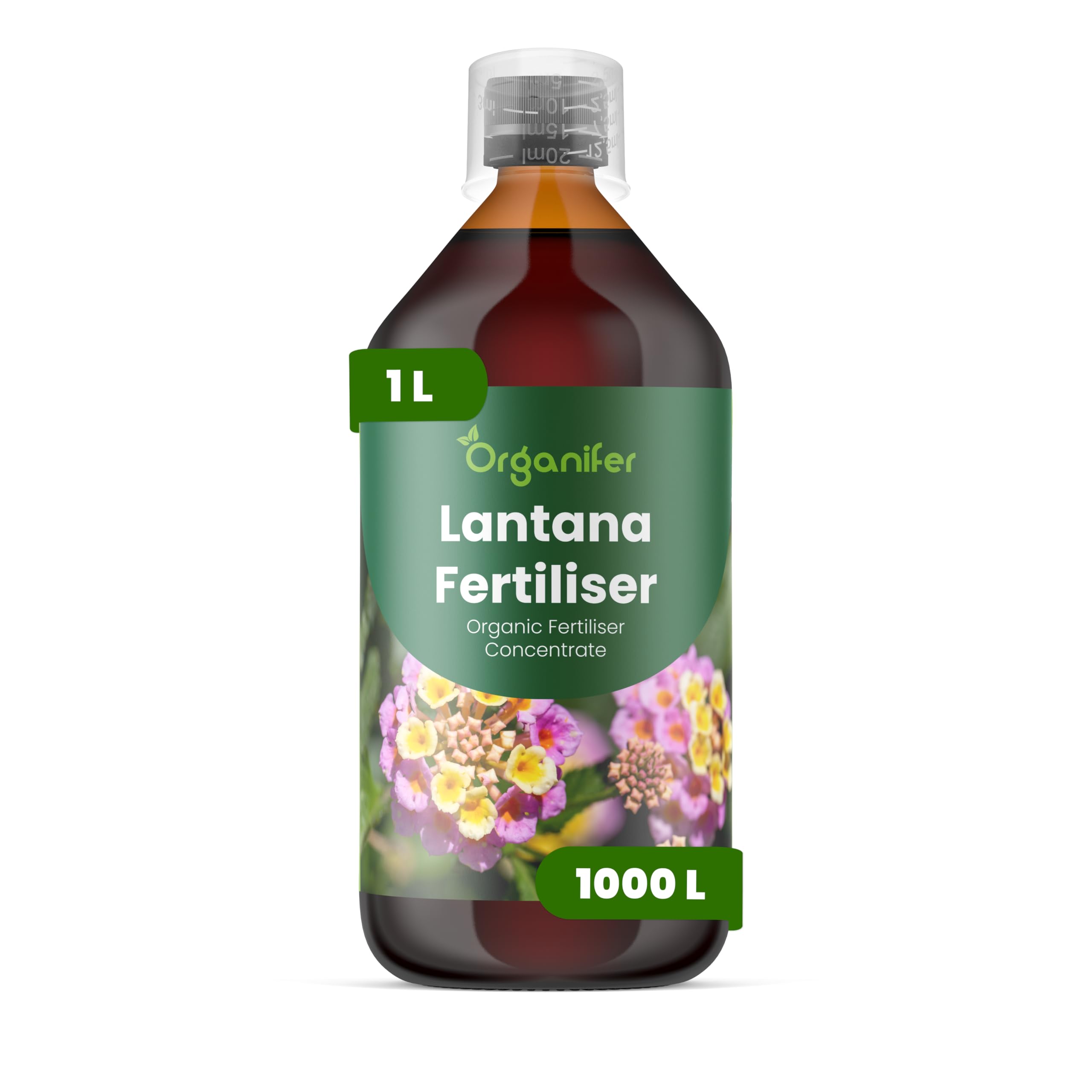 Fertilizante Líquido Para Lantana - 1L - NPK 2-1-8 | Hojas Sanas Y Floración Abundante - Organifer