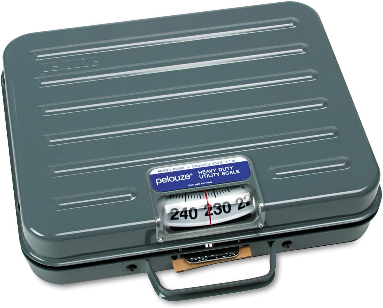 Rubbermaid Commercial Briefcase Mechanical Receiving Scale, 250 lbs. Capacity, FGP250S