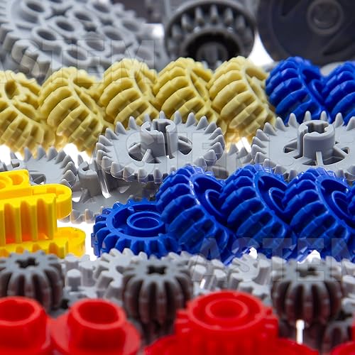 Miniatura 3 de 699pcs Technic-Parts-Gears Axle-Pin-Connector Compatible con Kit de motor diferencial de engranajes helicoidales de leva técnico engranajes