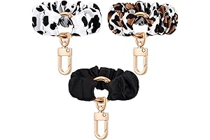 3 Pcs Scrunchie Keychain Wristlet Bracelet Keychain Stretchy Key Ring Wrist Key...
