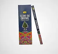 Incenso Indiano Cedro do Oriente: chama dinheiro e harmonia - 6 Caixinhas