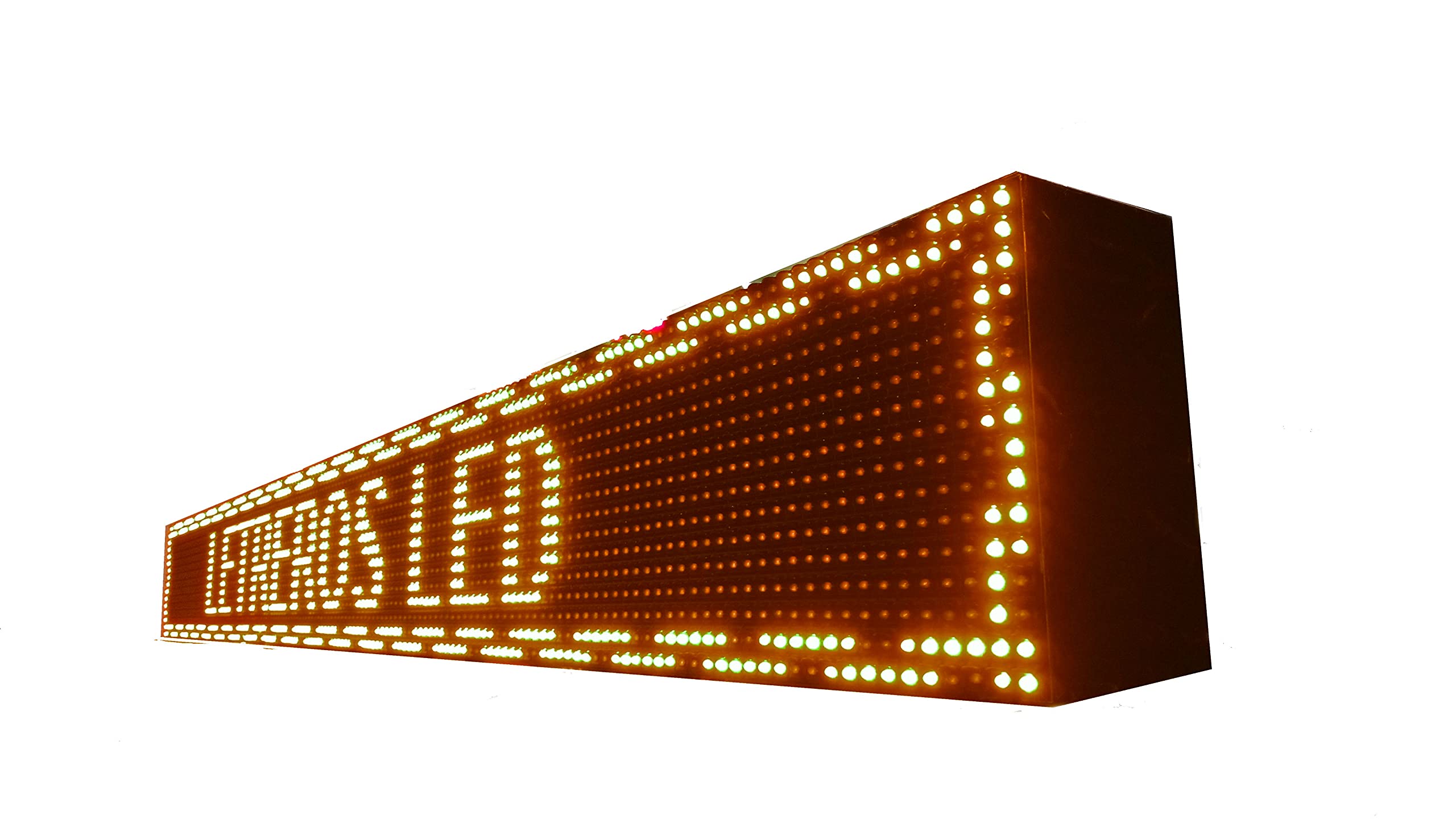 CARTEL LED PROGRAMABLE LETRERO LED PROGRAMABLE (160 * 16 cm, NARANJA ÁMBAR) PANTALLA LED PROGRAMABLE ROTULO LED PROGRAMABLE CARTEL ELECTRÓNICO ANUNCIA TU NEGOCIO/PROGRAMMABLE LED PANEL BANDEROLA LED