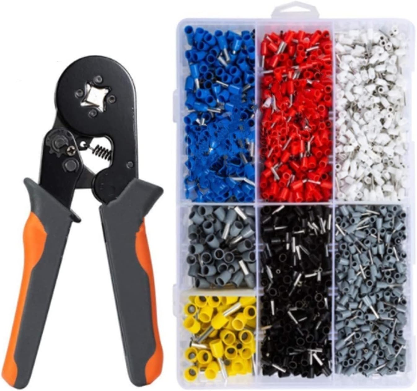 Fit for HSC8 6-4A/6-6 -Type SELF-Adjustable Crimping PLIER 0.25-10mm2 Terminals Crimping Tools Multi Tool Hands Pliers (Color : HSC8 6-6 2000PCS)