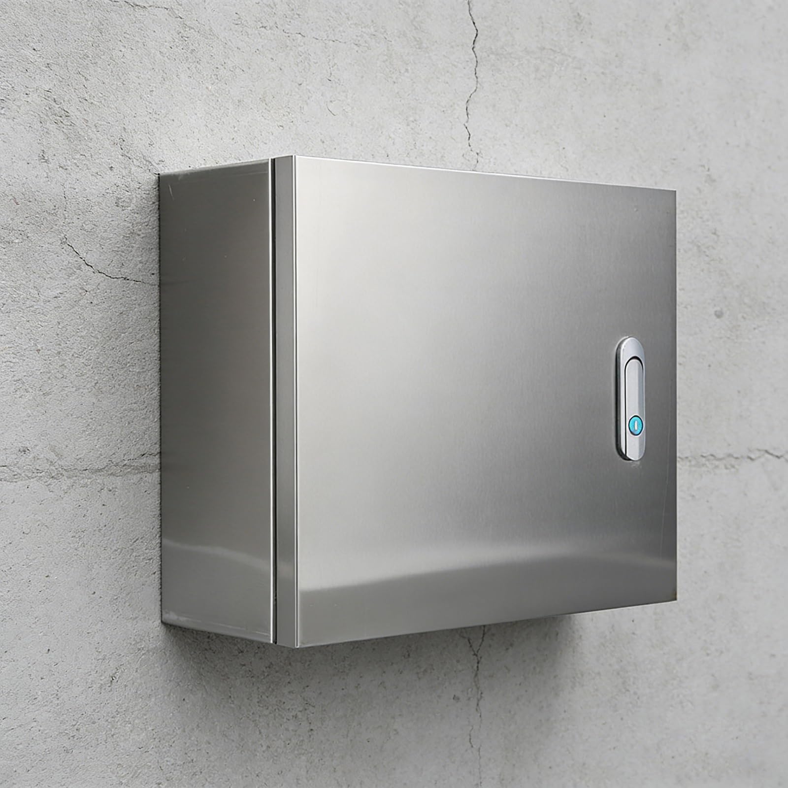 Caja Distribucion Electrica, Caja Electrica de Acero Inoxidable 304 con Diseño Ranurado, Apta para Interiores(80x20x60CM/31x8x24IN)
