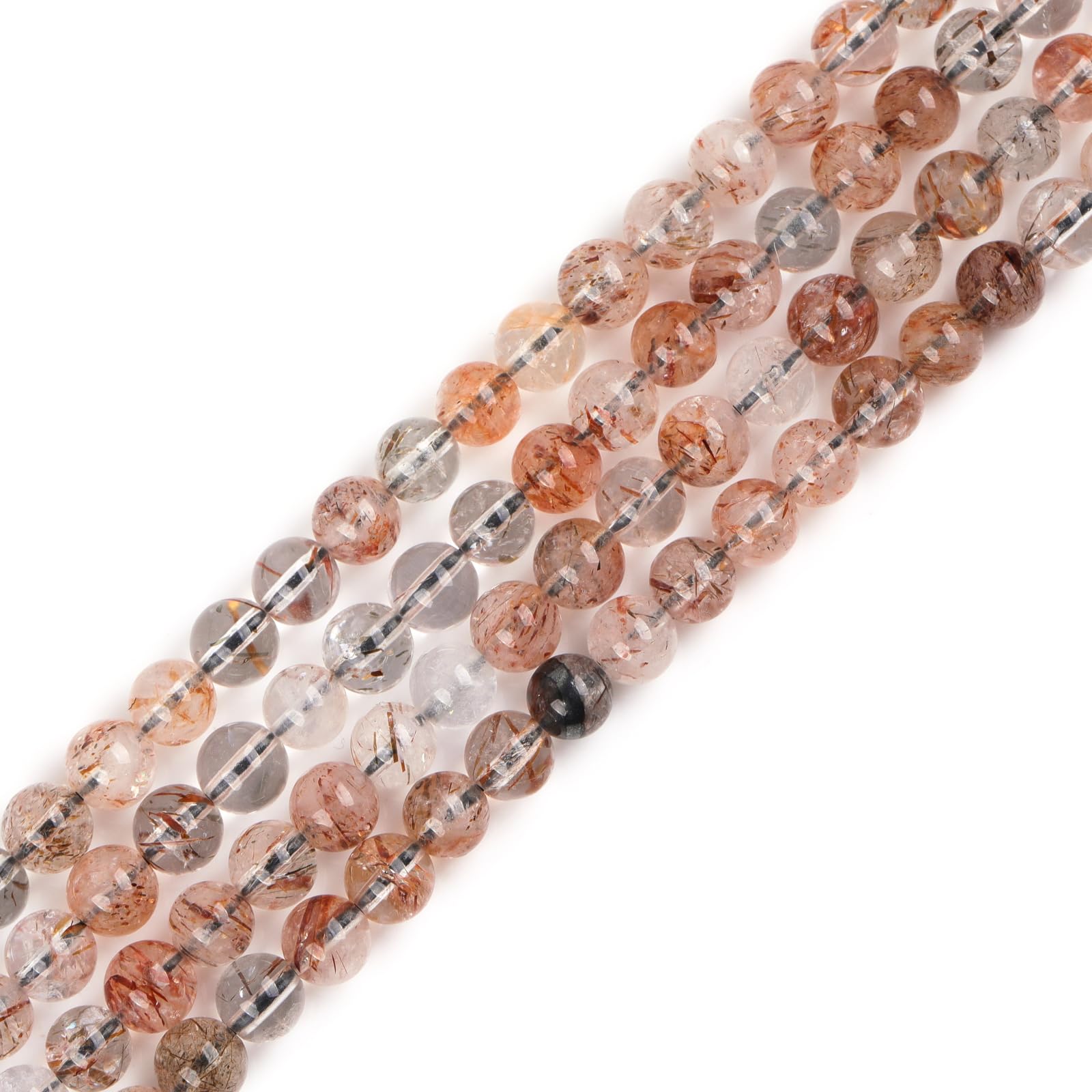 Perles super sept quartz marron pour créer vos bracelets zen