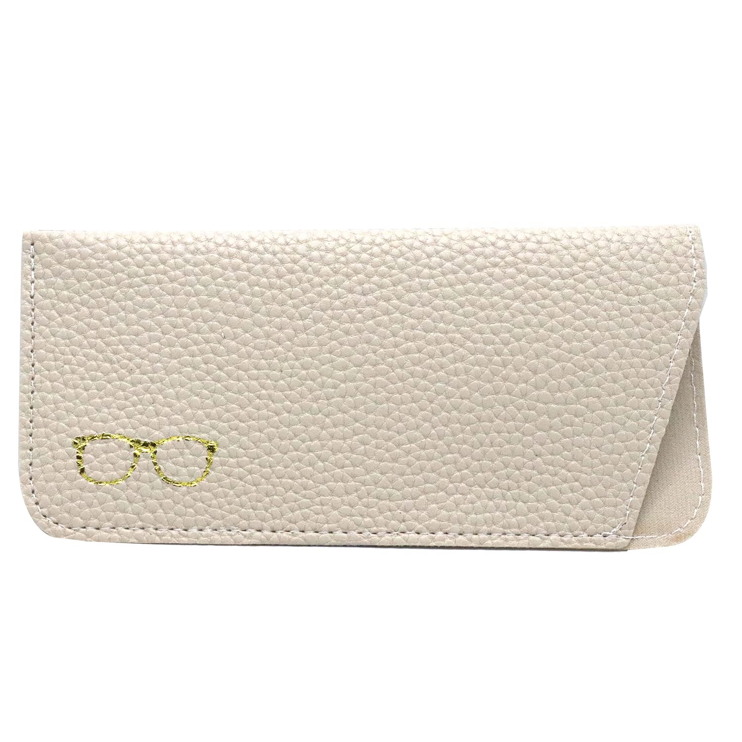 KLuxury Women's Eyeglass Case Leather Soft Holder Pocket Cases Slim Travel Pouch for Sunglasses Eyeglasses Readers