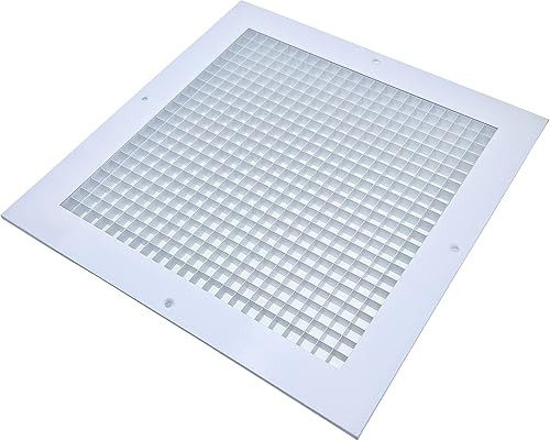 Miniatura 9 de Rejilla de aire de retorno para apertura de conducto de 12 x 12 pulgadas, cubierta de rejilla de retorno de aluminio Eggcrate a prueba de óxido,