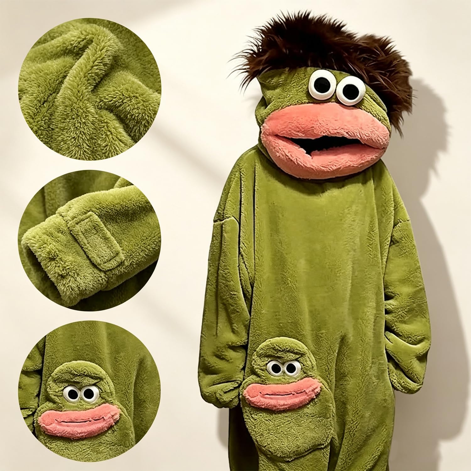 Silly Onesie - Tuta intera da donna per adulti, costume da relax, soffice pigiama, tuta intera per adulti