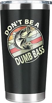 Fatbaby Fishing Gifts For Men, Dad Birthday Cup Gifts For Fisherman, Men, Husband,Christmas Fathers Day Gift For Dad From Daughter Son 20 Oz Tumbler