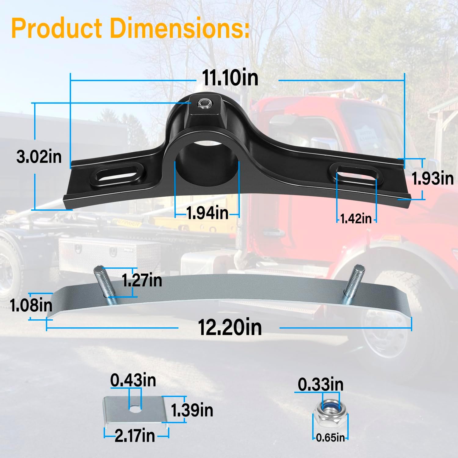 8591005 Mounting Fender Bracket Assembly, Black Fender Hanger Bracket, Replace Part No. 8591005