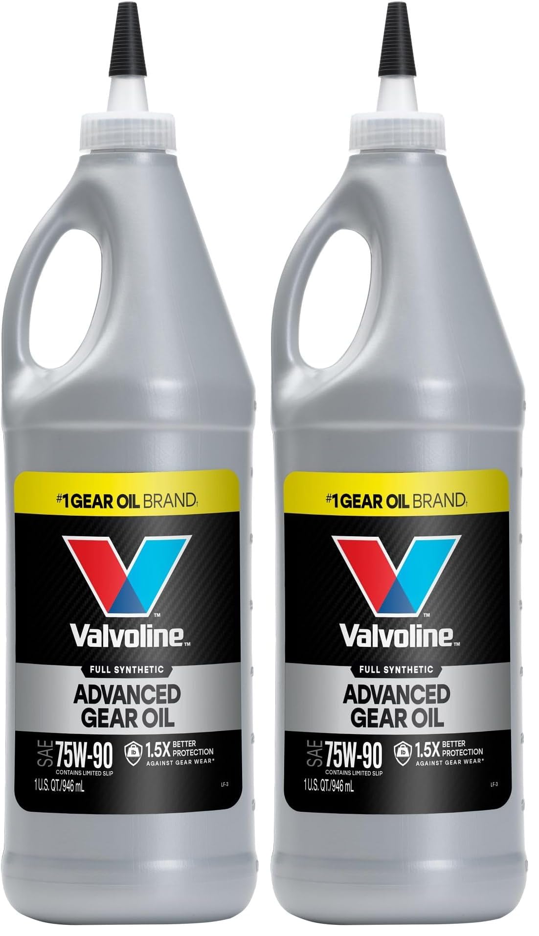 Valvoline SynPower SAE 75W-90 Full Synthetic Gear Oil 1 QT (Pack of 2)
