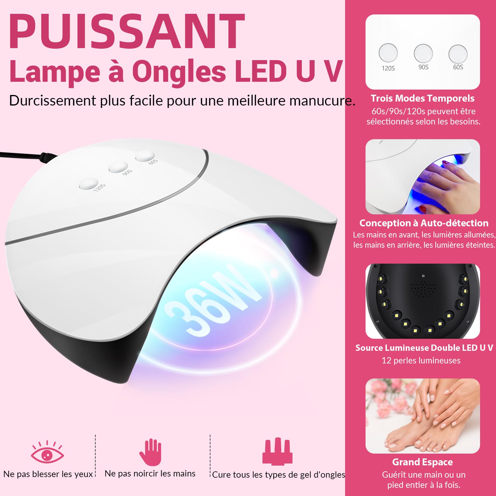 VANREESA Kit Vernis Semi Permanent Complet, 24 Couleurs Vernis Gel UV avec Lampe U V Base Top Mate Coat et Outils de Manucure Kit Ongle Gel U V Complet pour Toutes Les Saisons Cadeaux pour Femmes