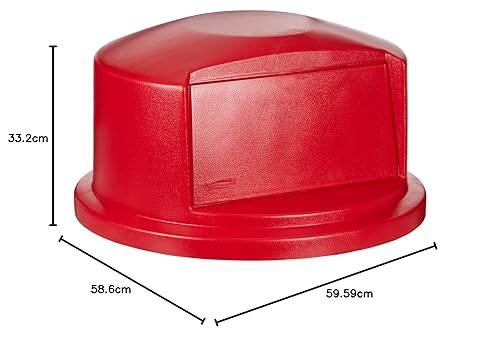 Miniatura 7 de Rubbermaid Commercial tapa redonda HDPE Gris 1